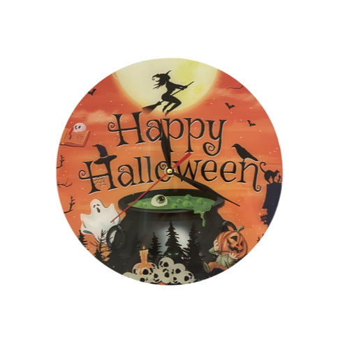 Living Room Home Halloween Theme Noiseless Clock - Trendy Treasures