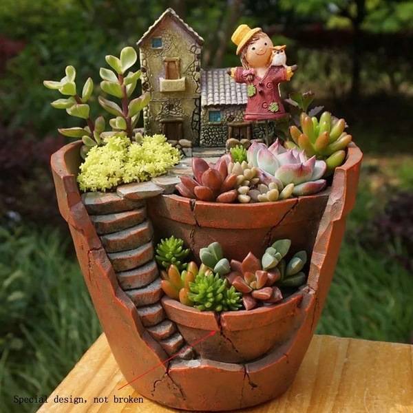 Hanging Garden Creative Succulent Flower Pot - Trendy Treasures