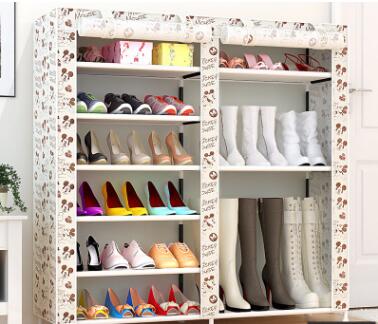 Actionclub Thick Non-woven Double Row Multi-layer Shoe Cabinet Shoe Rack Storage Shoe Organizer Shelves DIY Home Furniture - Trendy Treasures