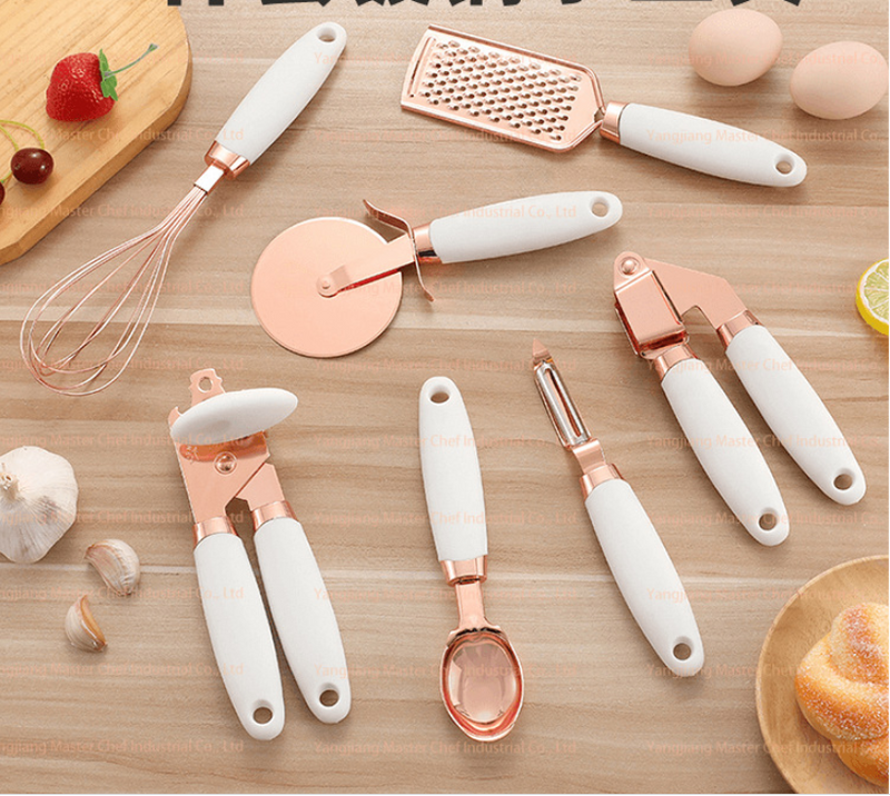 Kitchen Household Peeler Gadget Copper Plating Set - Trendy Treasures