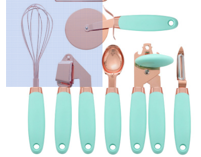 Kitchen Household Peeler Gadget Copper Plating Set - Trendy Treasures