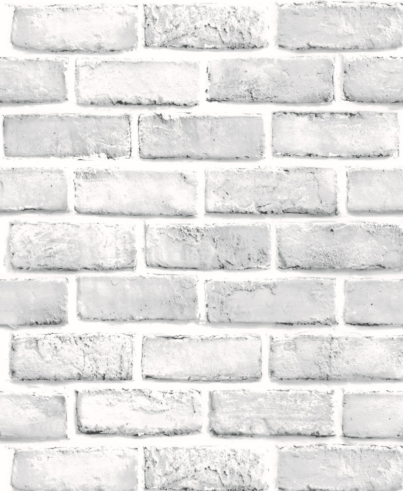 Simulation Brick Pattern WhiteBrick Wall Paper Sticker - Trendy Treasures