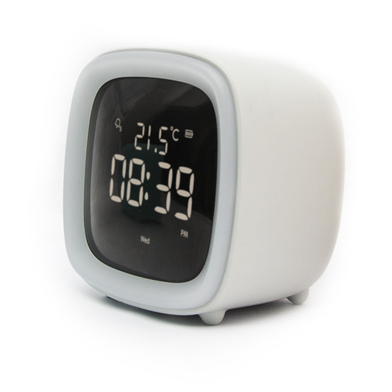 Rechargeable Alarm Clock Night Light Digital Electronic Clock With Temperature Display For Children Desk Clock - Trendy Treasures