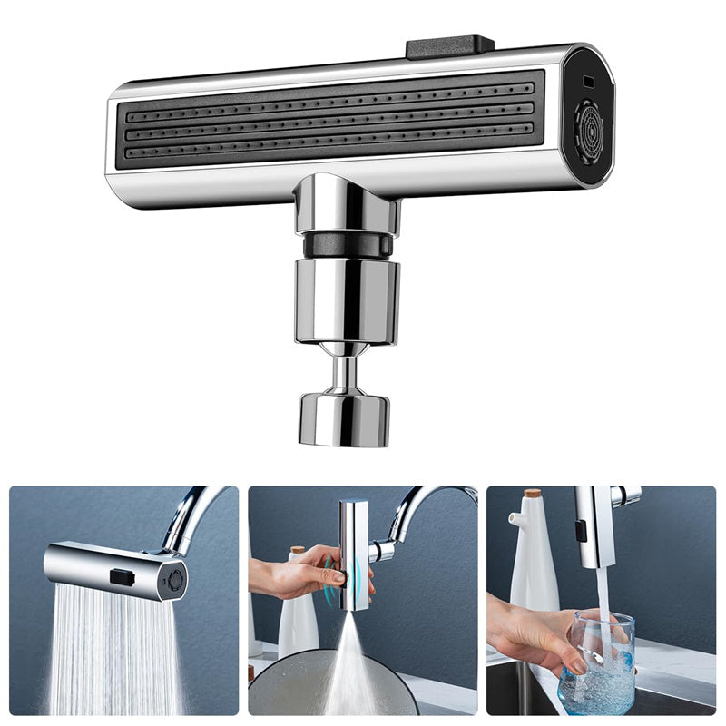 Kitchen Faucet Waterfall Outlet Splash Proof Universal Rotating Bubbler Multifunctional Water Nozzle Extension Kitchen Gadgets - Trendy Treasures