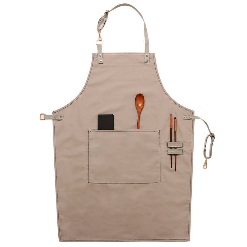 Home Kitchen Cooking Baking Drawing Men's And Women's Canvas Apron - Trendy Treasures