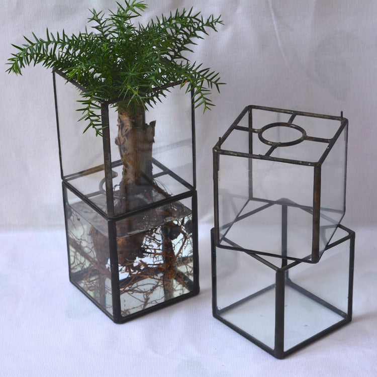 Vintage Glass Succulent Flower Pot Furnishings - Trendy Treasures