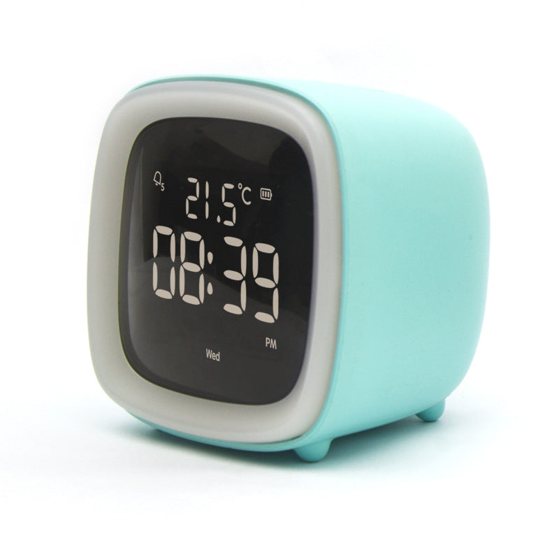 Rechargeable Alarm Clock Night Light Digital Electronic Clock With Temperature Display For Children Desk Clock - Trendy Treasures