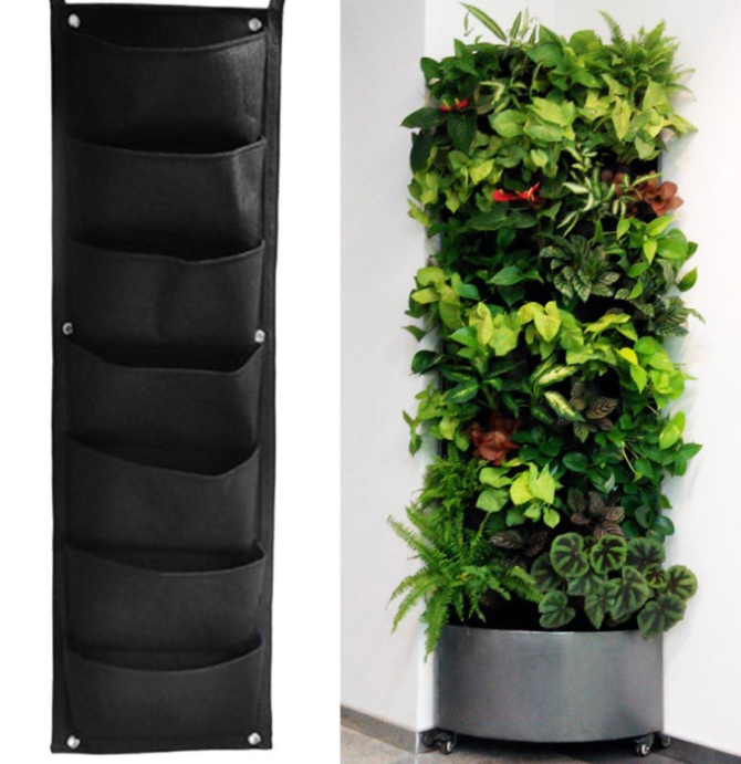 Wall Garden Hanging Planting Bags Vertical Outdoor Indoor Planter - Trendy Treasures