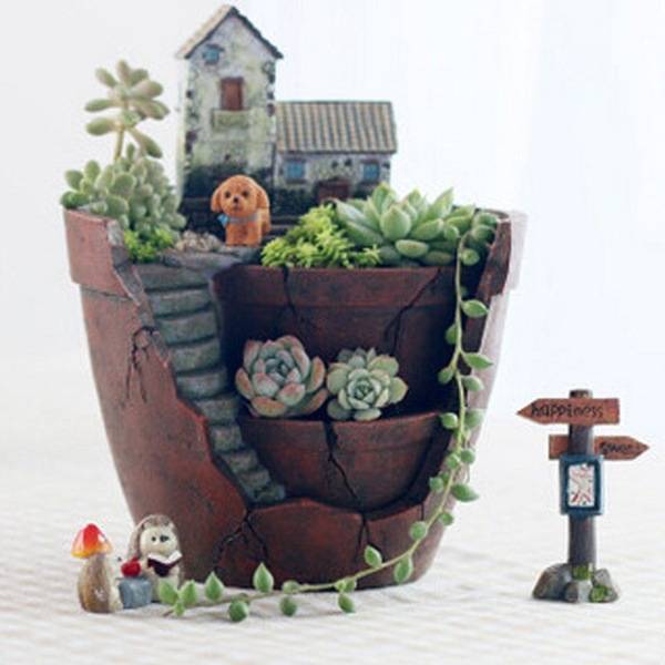 Hanging Garden Creative Succulent Flower Pot - Trendy Treasures