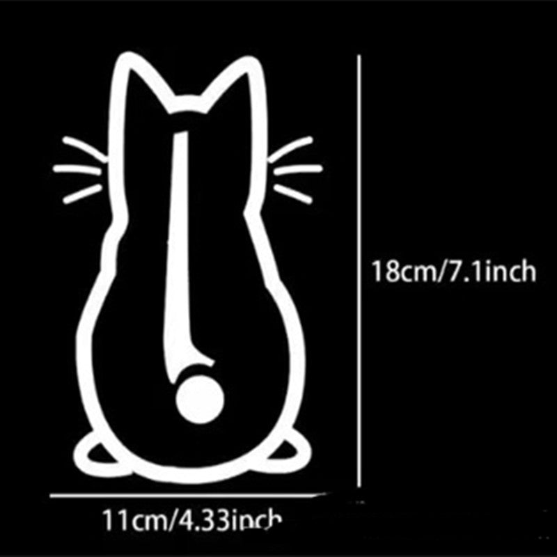 Personalized Cute Cat Shape Wiper Decoration Sticker - Trendy Treasures