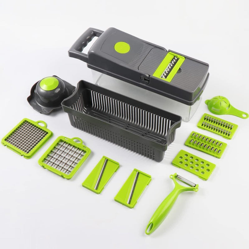 15 In 1 Food Vegetable Slicer Salad Fruit Peeler Cutter Dicer Chopper Kitchen - Trendy Treasures