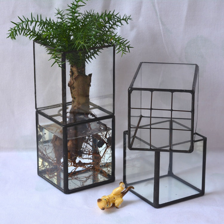 Vintage Glass Succulent Flower Pot Furnishings - Trendy Treasures