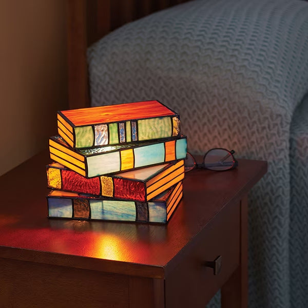 Colored Glass Stack Lamp Resin Crafts - Trendy Treasures