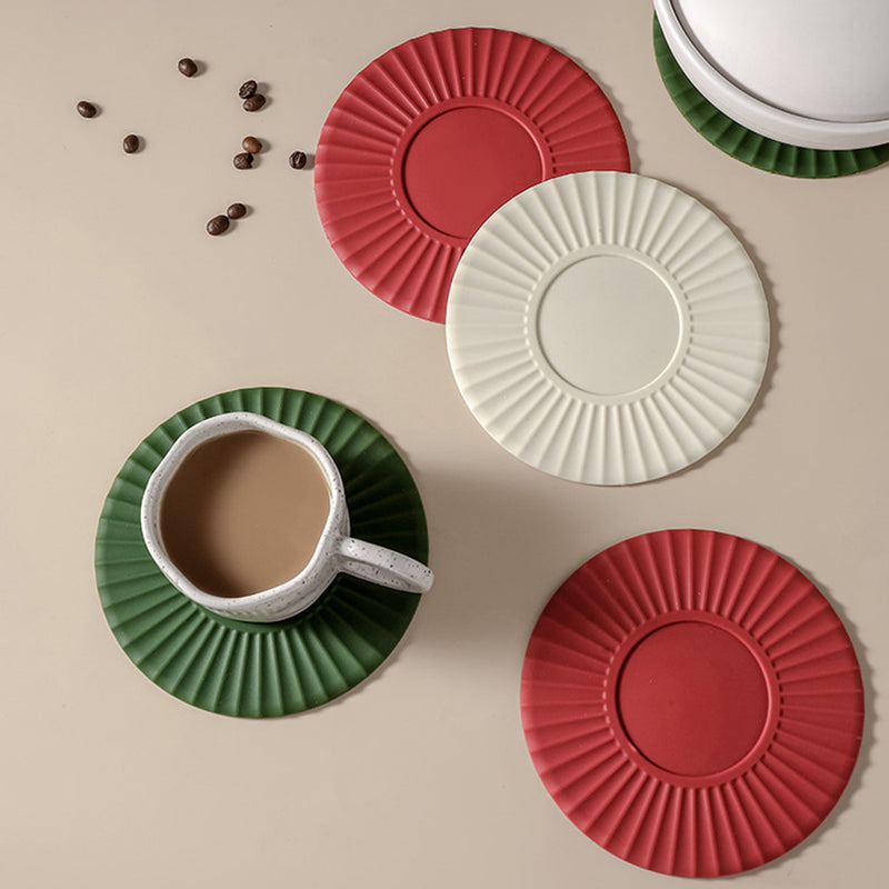 Non-slip Silicone Dining Table Placemat Kitchen Accessories Mat Cup Bar Drink Coffee Mug Pads, Heat Insulation Coasters, Drink Cup Mat For Bar Kitchen And Patio Tabletop - Trendy Treasures