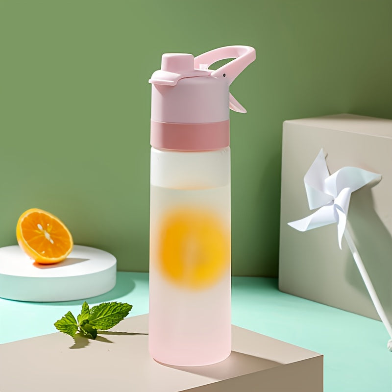 Misting Water Bottle For Sports And Outdoor Activities - BPA-Free Food Grade Plastic With Spray Mist - Portable And Convenient For Office, Gym, Running, Biking, And Workout - Trendy Treasures