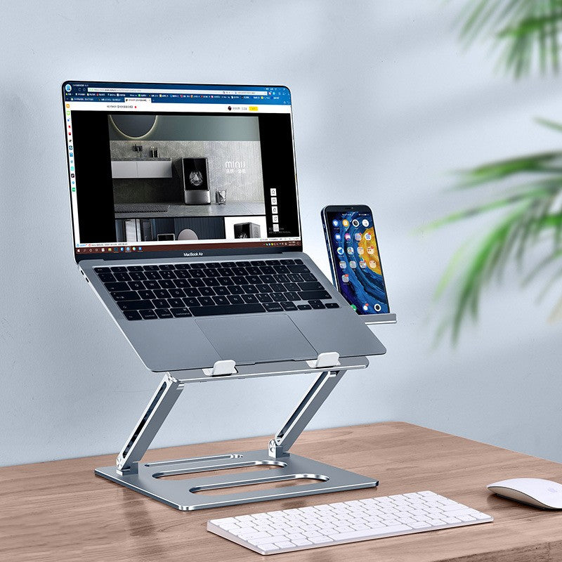 Metal Laptop Stand Office Adjustable Lift Table - Trendy Treasures