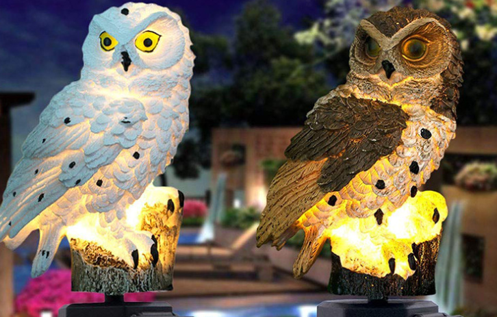 Solar Owl Garden Light Outdoor LED Lawn Lamp For Garden Decoration Waterproof Christmas Lights Outdoor Solar Lamp Post - Trendy Treasures