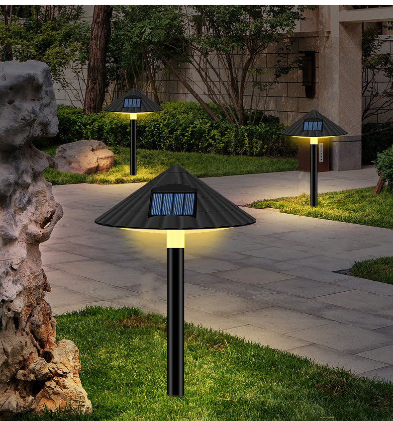 Solar Lawn Umbrella Lights Solar Plug Control Intelligent Road Lamps Outdoor Landscape Garden Decoration Mushroom Lights - Trendy Treasures