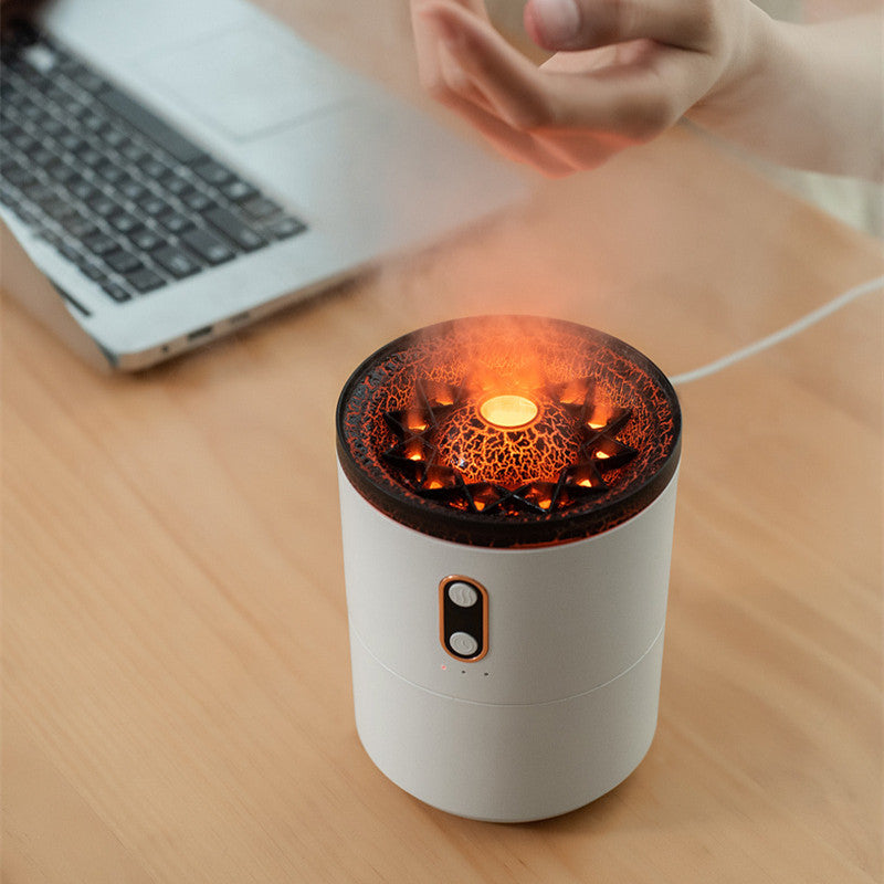 Volcanic Flame Aroma Essential Oil Diffuser USB Portable Jellyfish Air Humidifier Night Light Lamp Fragrance Humidifier - Trendy Treasures