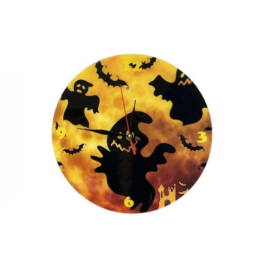 Living Room Home Halloween Theme Noiseless Clock - Trendy Treasures