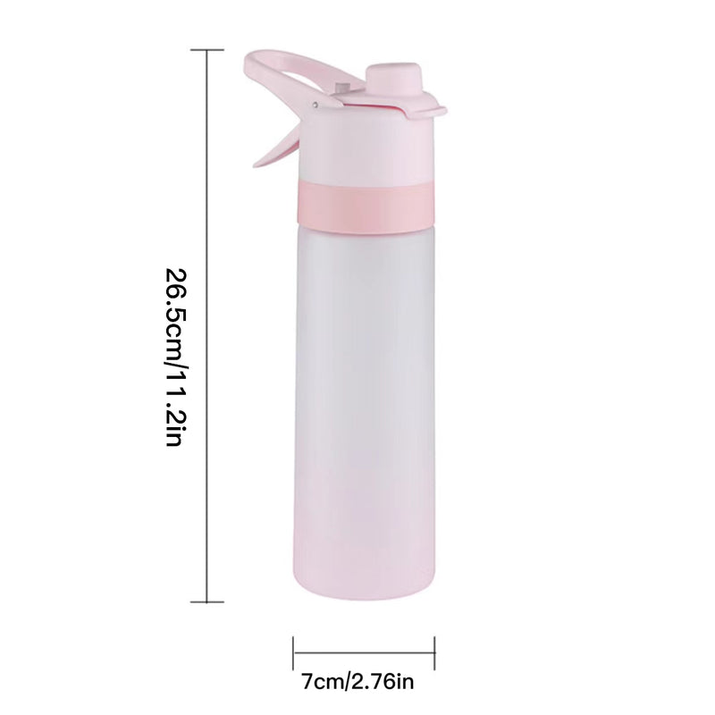 Misting Water Bottle For Sports And Outdoor Activities - BPA-Free Food Grade Plastic With Spray Mist - Portable And Convenient For Office, Gym, Running, Biking, And Workout - Trendy Treasures