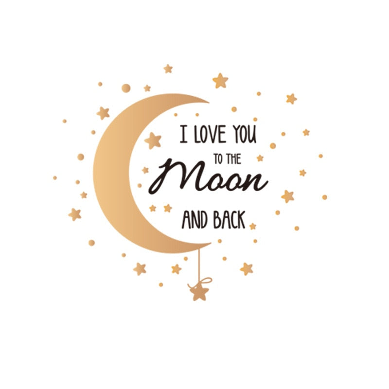 Romantic Moon Stars Wall Stickers for Bedroom Living room Vinyl PVC Wall Decals - Trendy Treasures