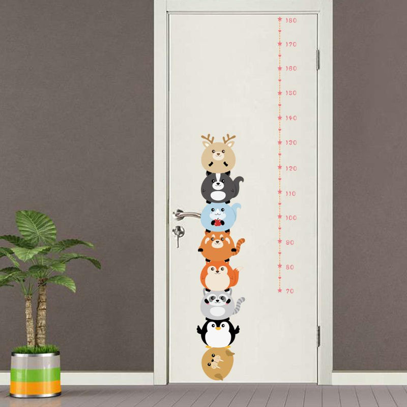 Tree Lion Wall Stickers Height Measure for Kid Rooms - Trendy Treasures