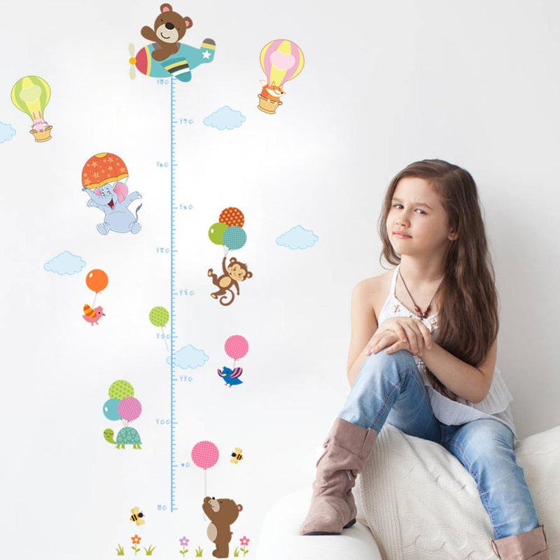 Tree Lion Wall Stickers Height Measure for Kid Rooms - Trendy Treasures