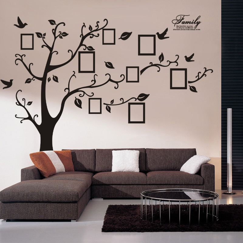 Large Adhesive Family Tree Wall Stickers Mural Art Home Decor - Trendy Treasures