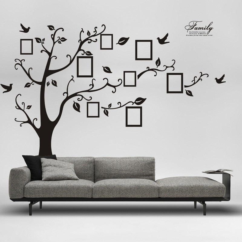 Large Adhesive Family Tree Wall Stickers Mural Art Home Decor - Trendy Treasures