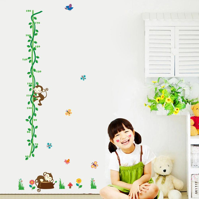 Tree Lion Wall Stickers Height Measure for Kid Rooms - Trendy Treasures