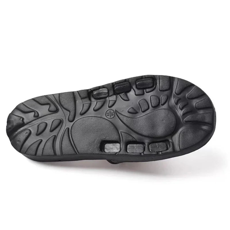 Massage Slippers Men's and Women's Foot Reflexology Massage Non-slip Shoes Waterproof Acupoint Massage Flat Slippers