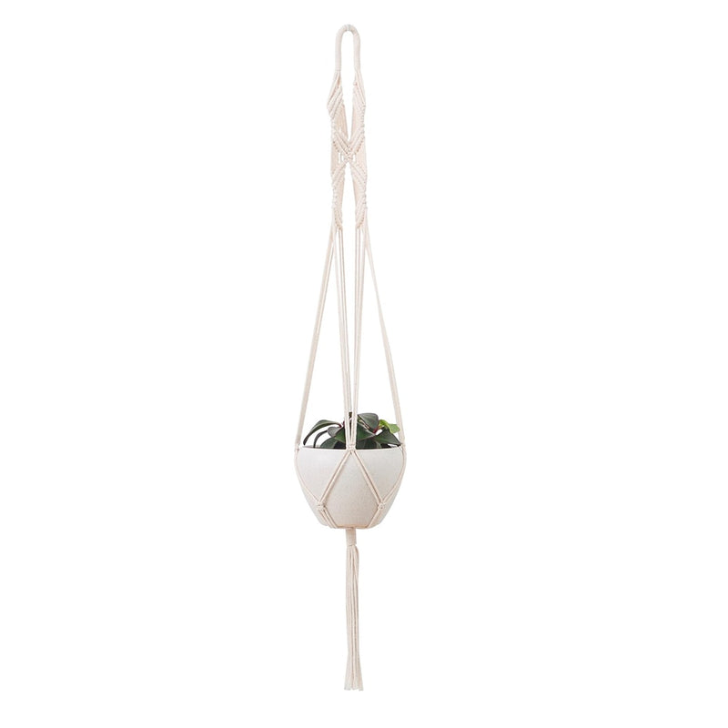 Handmade Macrame Plant, Flower Pot Hanger - Trendy Treasures