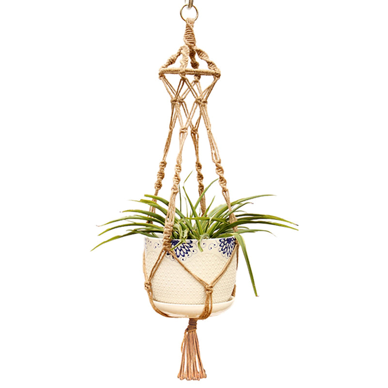 Handmade Macrame Plant, Flower Pot Hanger - Trendy Treasures