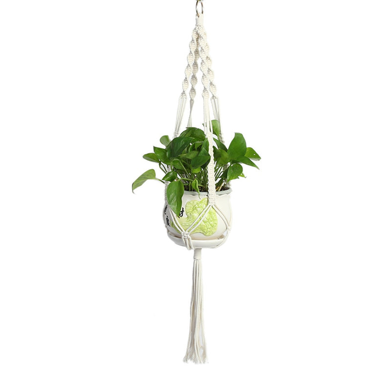 Handmade Macrame Plant, Flower Pot Hanger - Trendy Treasures