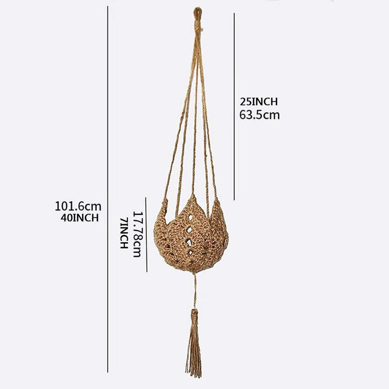 Handmade Macrame Plant, Flower Pot Hanger - Trendy Treasures