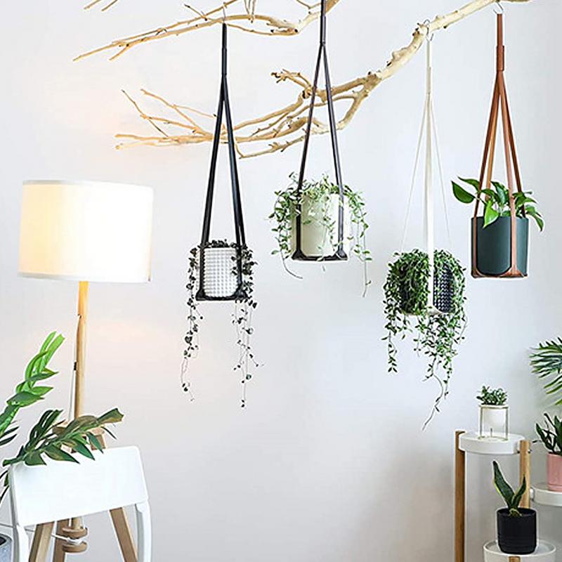 Handmade Macrame Plant, Flower Pot Hanger - Trendy Treasures