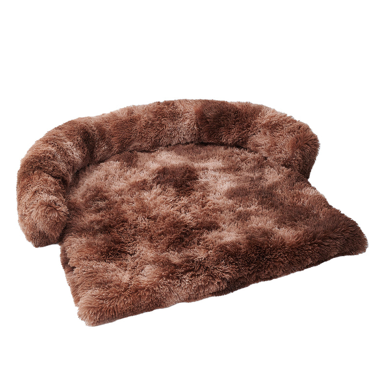 Calming Dog Bed Fluffy Plush Dog Mat For Furniture Protector With Zipper Removable Washable Cover For Large Medium Dogs And Cats - Trendy Treasures