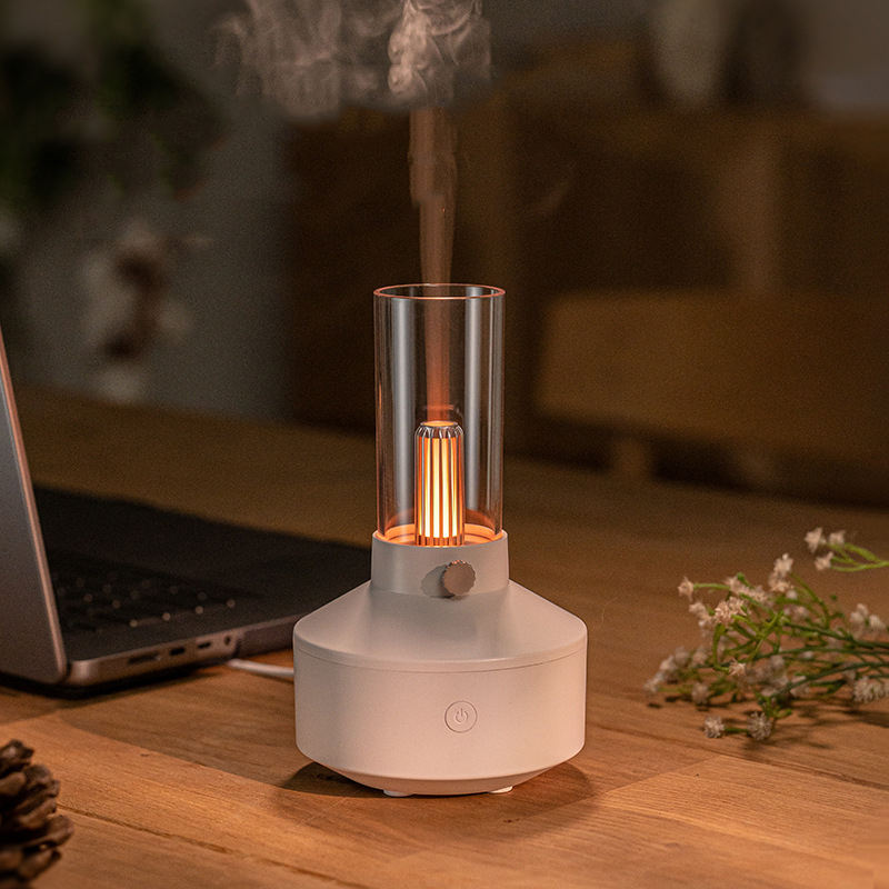 2023 New Arrival Ultrasonic Humidifier Retro 150ml Night Light Essential Oil Aroma Diffuser For Home Office - Trendy Treasures