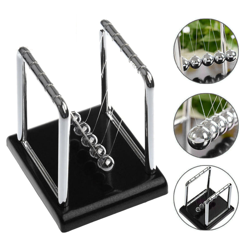 Newtons Cradle Steel Balance Ball Physics Science Pendulum Early Development Educational Desktop Toy Gift Office DecorationNewtons Cradle Pendulum Balance Ball Perpetual Motion Physics Decor Gift - Trendy Treasures