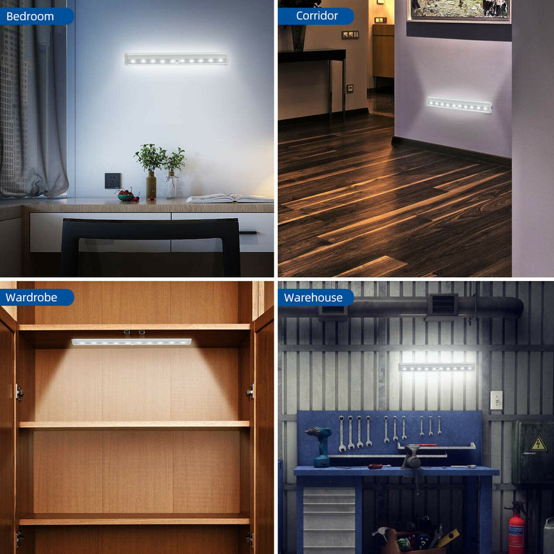 Wireless Motion Sensor Under Cabinet Closet LED Light Kitchen Counter Night Lamp - Trendy Treasures