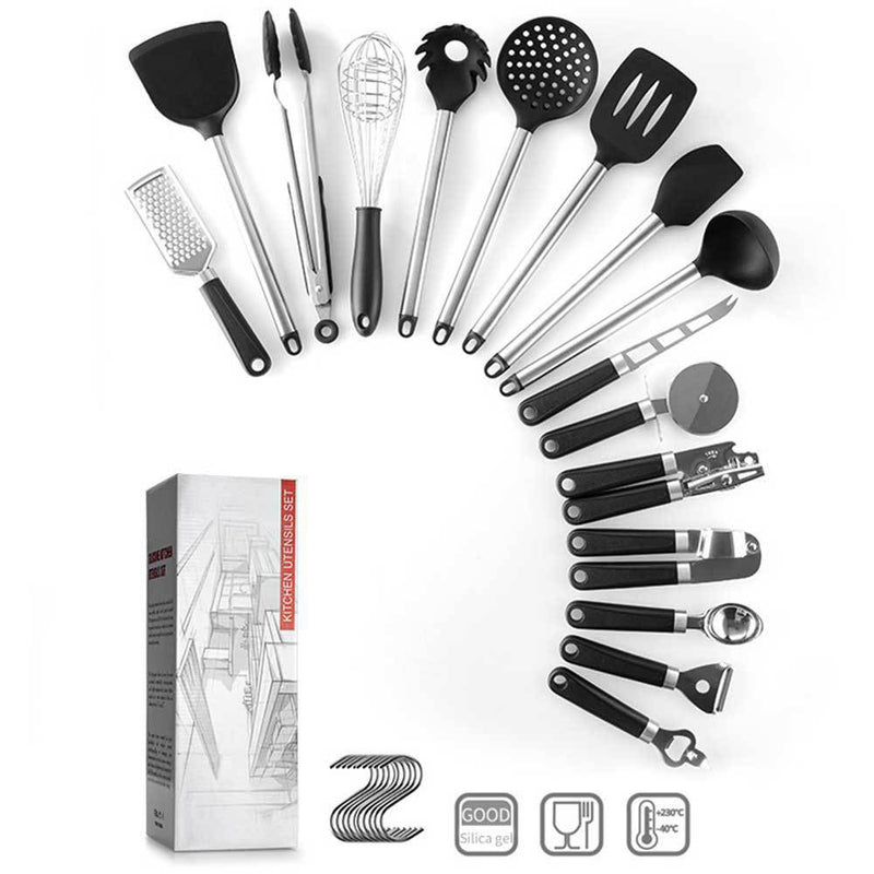 Kitchen Gadgets Cooking Silicone Spatula Spoon Set - Trendy Treasures