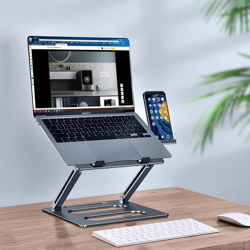 Metal Laptop Stand Office Adjustable Lift Table - Trendy Treasures