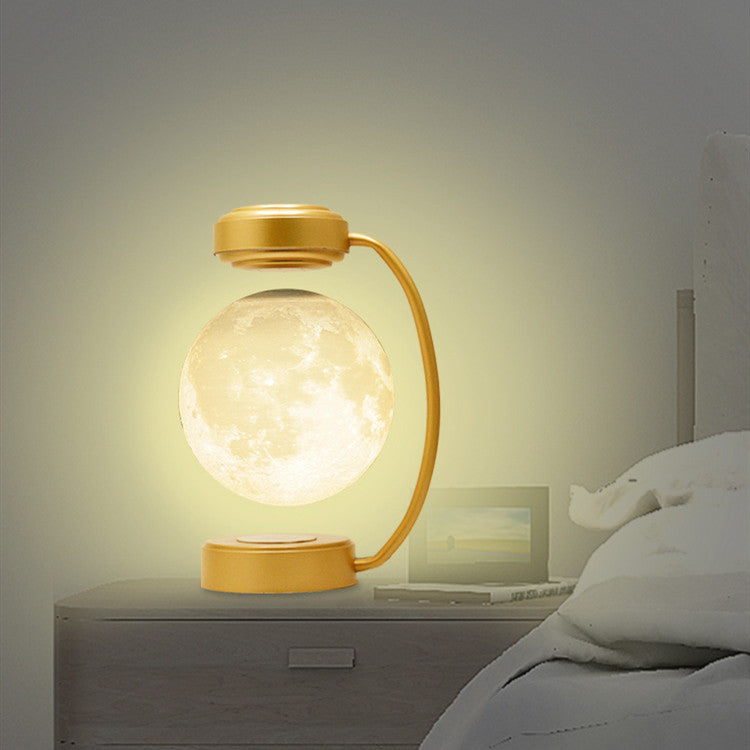 3D LED Moon Night Light Wireless Magnetic Levitating Rotating Floating Ball Lamp For School Office Bookshop Home Decoration - Trendy Treasures