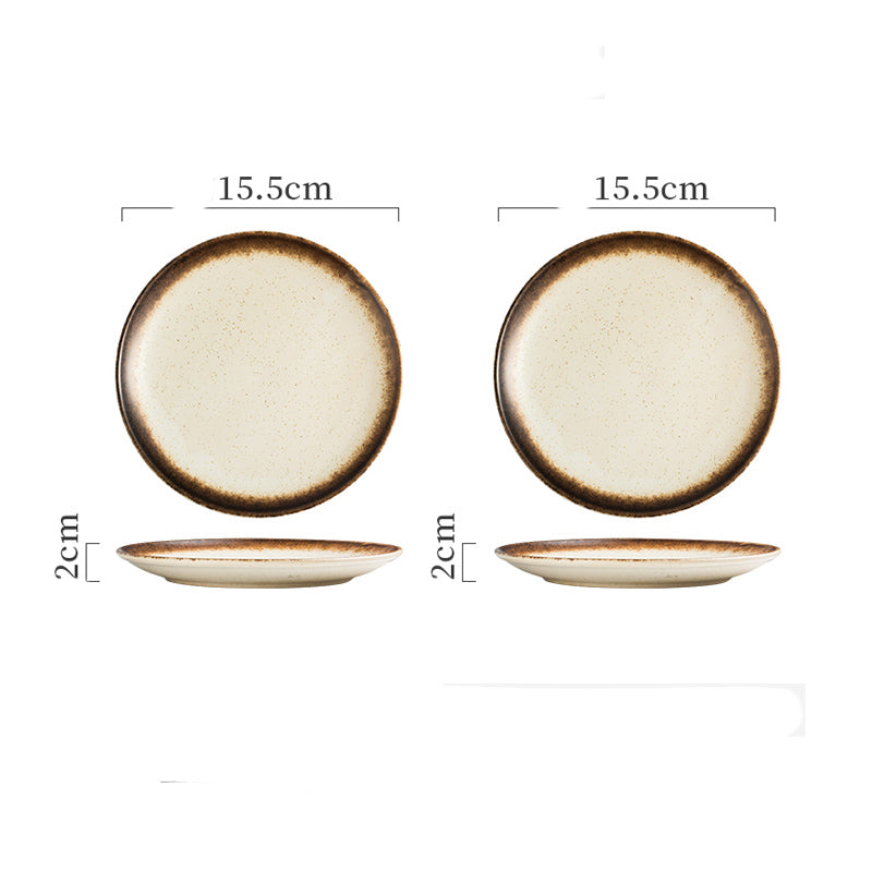 Ceramic Plate Bone Dish Home Set - Trendy Treasures