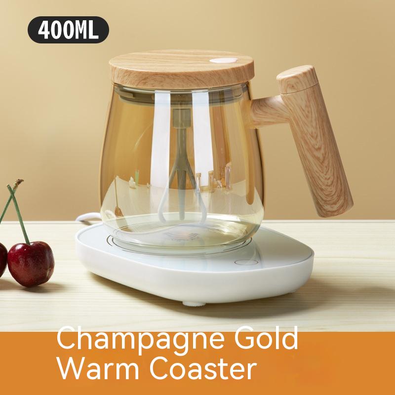 400ML Self Stirring Coffee Mug  Electric Mixing Glass Coffee CupHigh Speed Fast Automatic Coffee Cup For Gyms Dining Room Kitchen Gadgets - Trendy Treasures